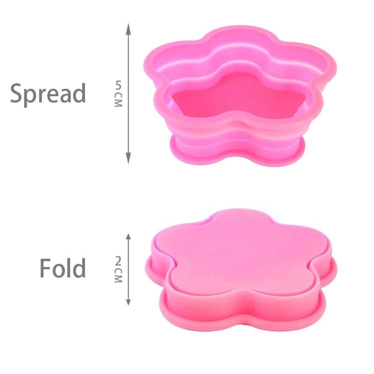 Flower Shape Style Scalable Silicone Storage Box For Vehicle And House