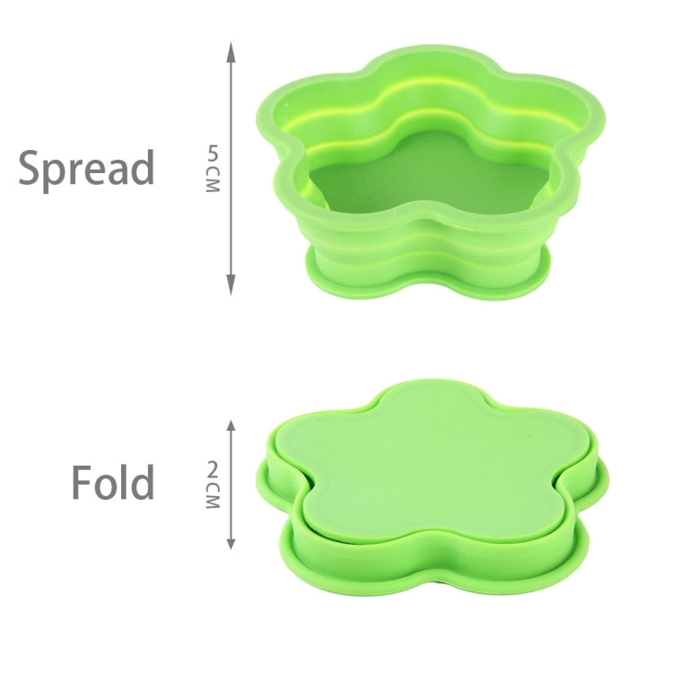 Flower Shape Style Scalable Silicone Storage Box For Vehicle And House