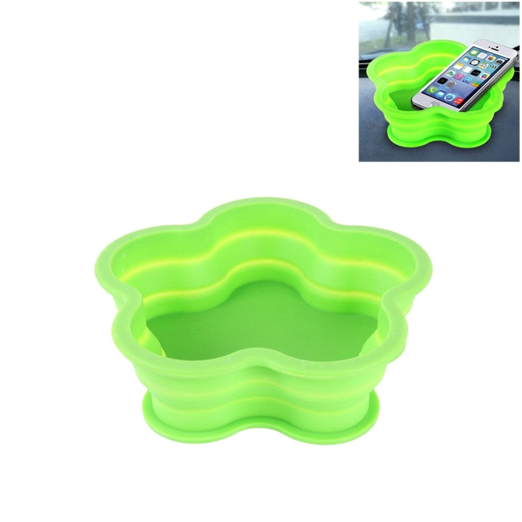 Flower Shape Style Scalable Silicone Storage Box For Vehicle And House