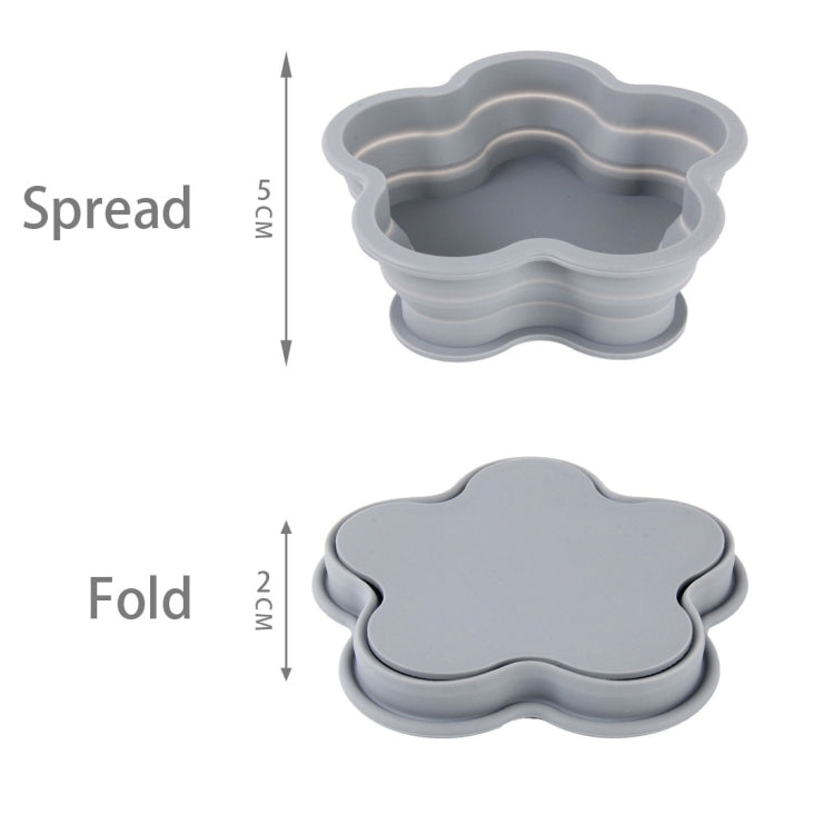 Flower Shape Style Scalable Silicone Storage Box For Vehicle And House