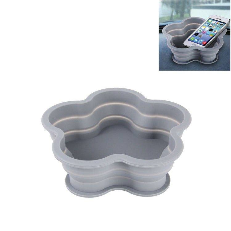 Flower Shape Style Scalable Silicone Storage Box For Vehicle And House