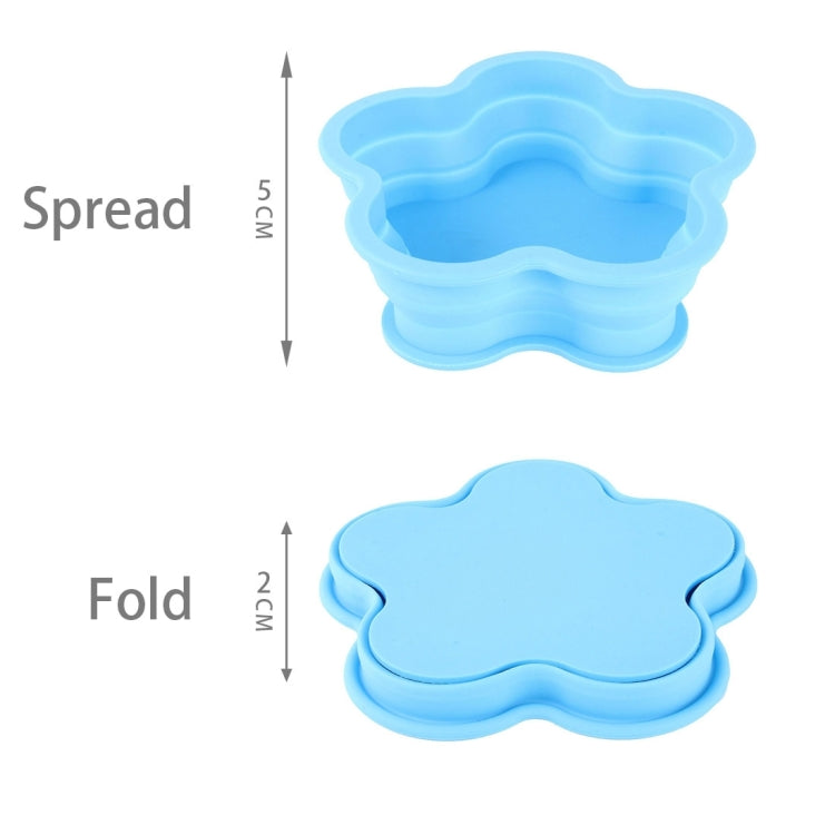 Flower Shape Style Scalable Silicone Storage Box For Vehicle And House
