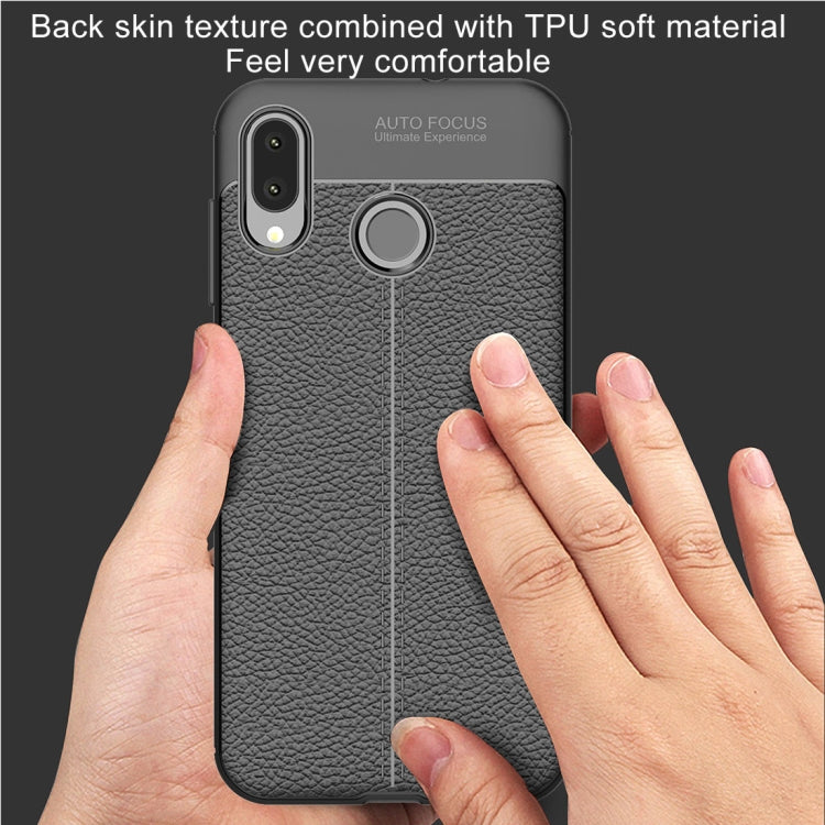 For Asus Zenfone Max (M1) ZB555KL Litchi Texture Soft TPU Protective Back Cover Case