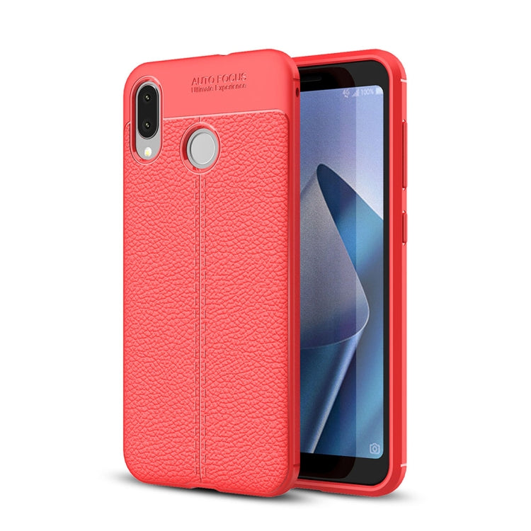 For Asus Zenfone Max (M1) ZB555KL Litchi Texture Soft TPU Protective Back Cover Case