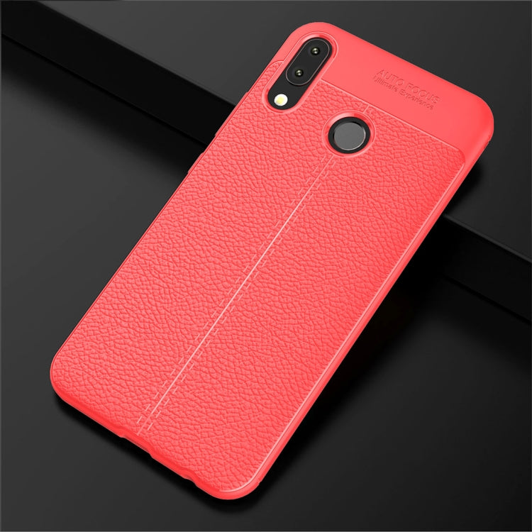 For Asus Zenfone 5z ZS620KL Litchi Texture Soft TPU Protective Back Cover Case