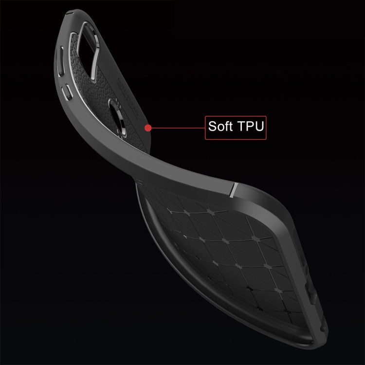 For Asus Zenfone 5z ZS620KL Litchi Texture Soft TPU Protective Back Cover Case