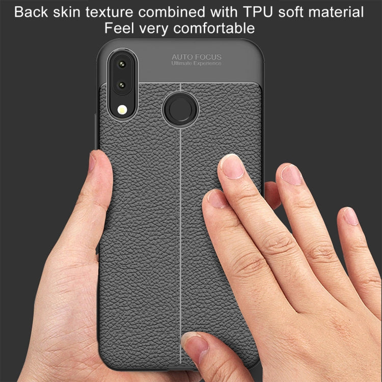 For Asus Zenfone 5z ZS620KL Litchi Texture Soft TPU Protective Back Cover Case