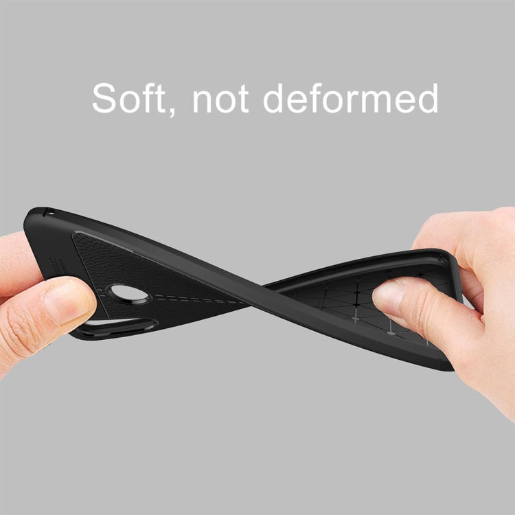 For Asus Zenfone 5z ZS620KL Litchi Texture Soft TPU Protective Back Cover Case