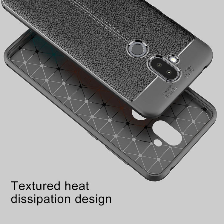 For Asus Zenfone 5 Lite ZC600KL Litchi Texture Soft TPU Protective Back Cover Case