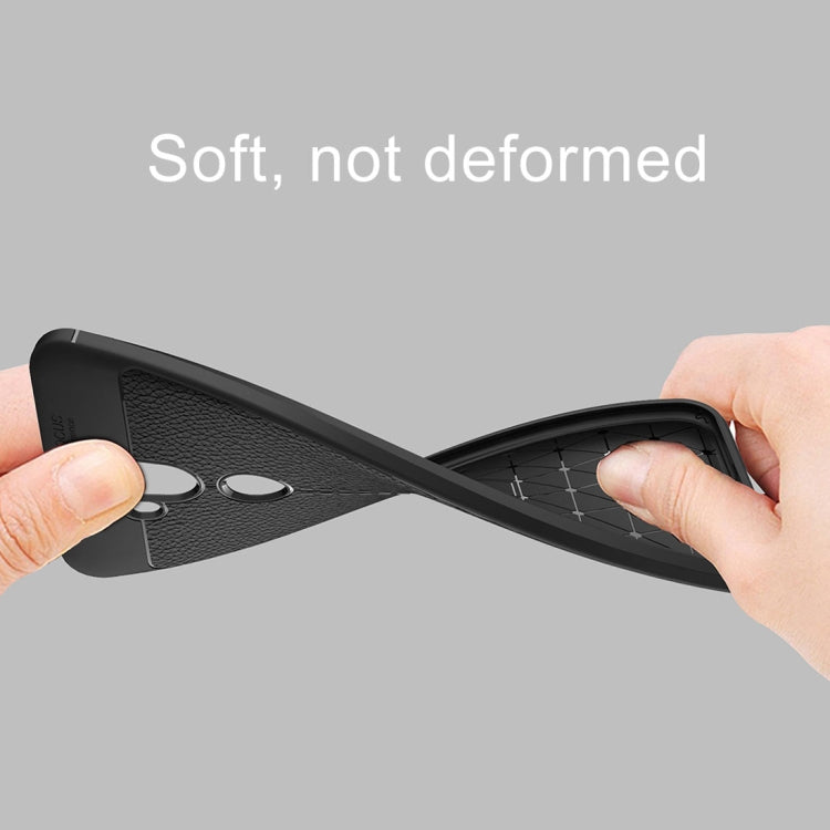 For Asus Zenfone 5 Lite ZC600KL Litchi Texture Soft TPU Protective Back Cover Case