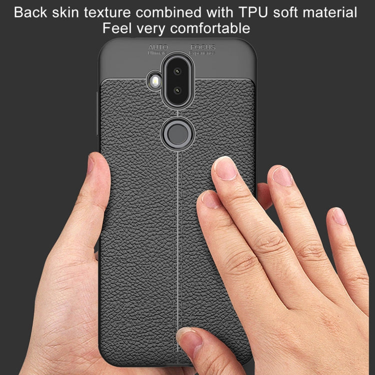 For Asus Zenfone 5 Lite ZC600KL Litchi Texture Soft TPU Protective Back Cover Case