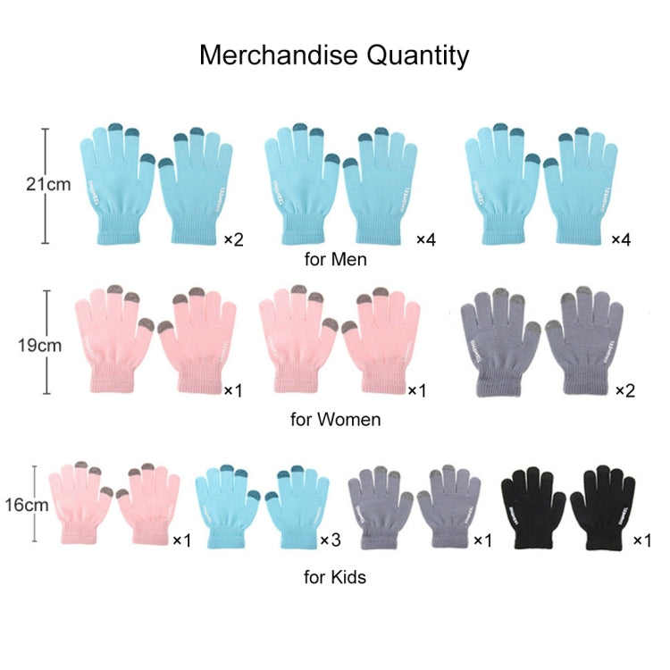 20 Pairs HAWEEL Three Fingers Touch Screen Gloves Kit with Display Stand Box for Men / Women / Kids, For iPhone, Galaxy, Huawei, Xiaomi, HTC, Sony, LG and other Touch Screen Devices