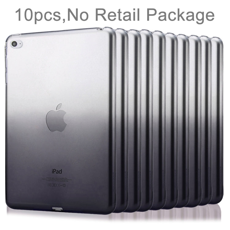 10 PCS HAWEEL for iPad Air 2 Slim Gradient Color Clear Soft TPU Protective Case, No Retail Package