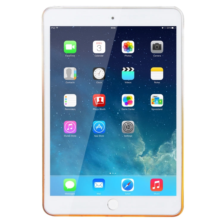 10 PCS HAWEEL for iPad Air 2 Slim Gradient Color Clear Soft TPU Protective Case, No Retail Package