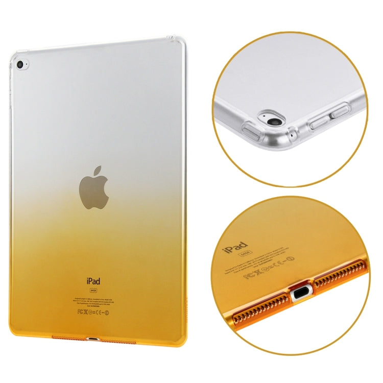 10 PCS HAWEEL for iPad Air 2 Slim Gradient Color Clear Soft TPU Protective Case, No Retail Package