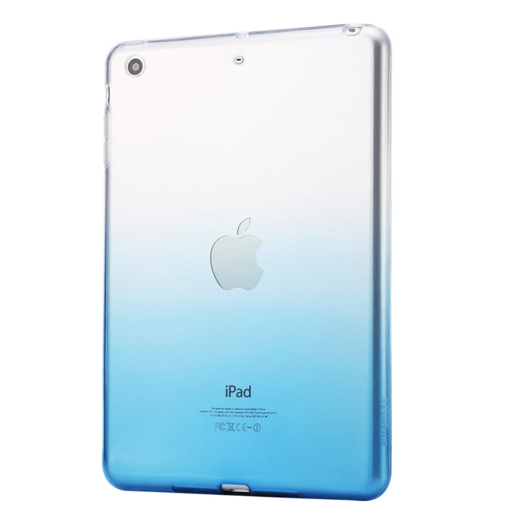 10 PCS HAWEEL for iPad mini 1 / 2 / 3 Slim Gradient Color Clear Soft TPU Case, No Retail Package