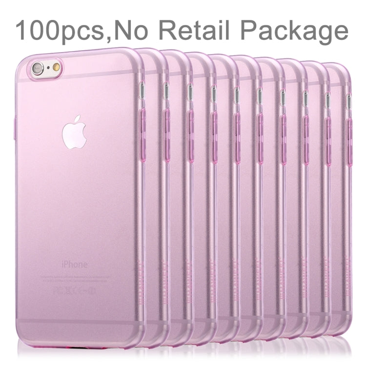 100 PCS HAWEEL for iPhone 6 & 6s 0.3mm Ultra Slim Zero Series Transparent TPU Protective Case, No Retail Package