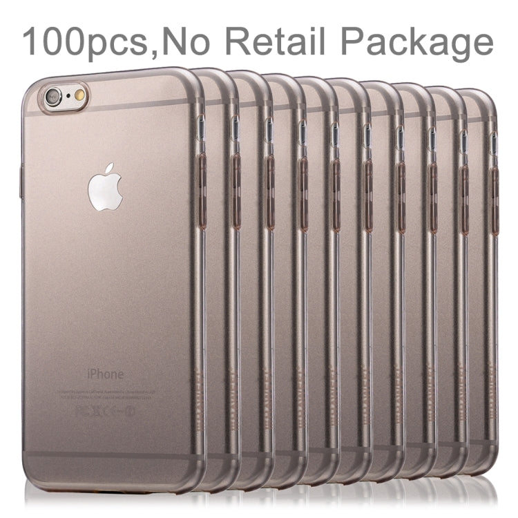 100 PCS HAWEEL for iPhone 6 Plus & 6s Plus 0.3mm Ultra Slim Zero Series Transparent TPU Protective Case, No Retail Package