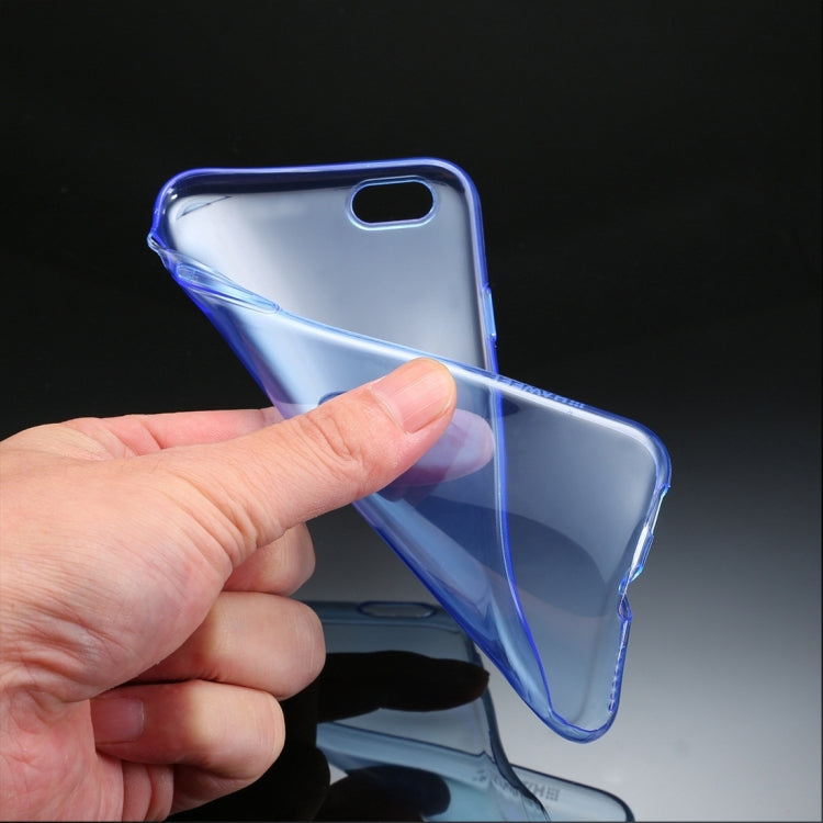 100 PCS HAWEEL for iPhone 6 Plus & 6s Plus 0.3mm Ultra Slim Zero Series Transparent TPU Protective Case, No Retail Package