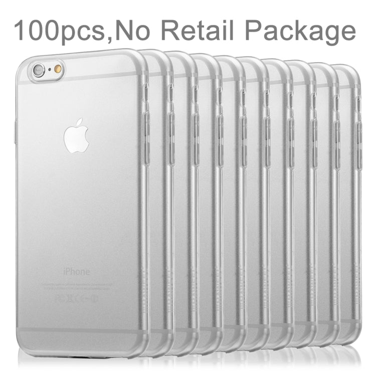 100 PCS HAWEEL for iPhone 6 Plus & 6s Plus 0.3mm Ultra Slim Zero Series Transparent TPU Protective Case, No Retail Package