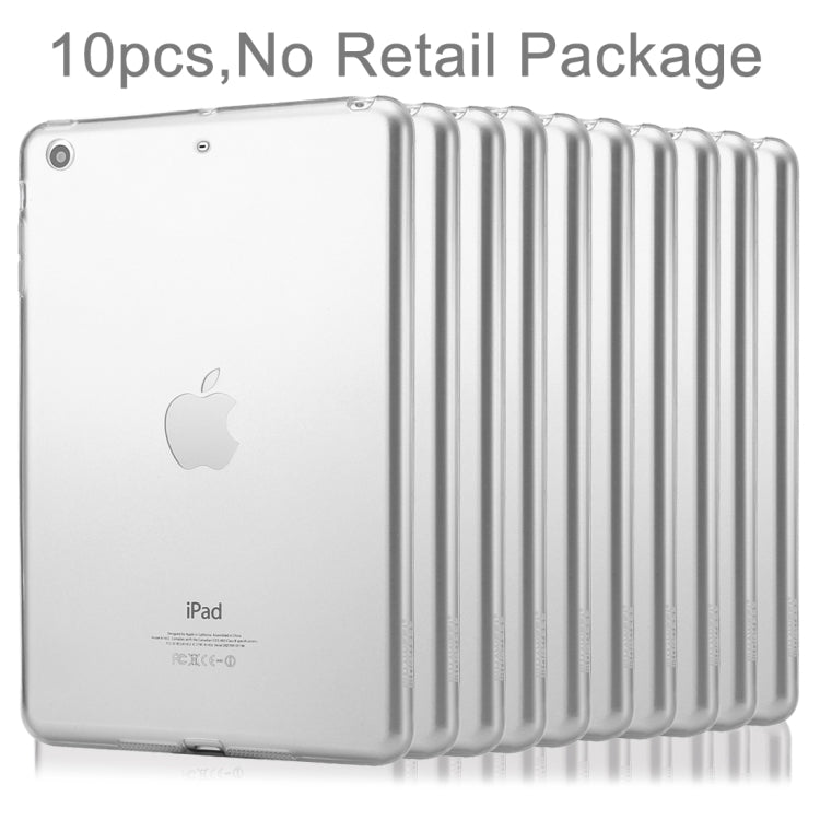 10 PCS HAWEEL for iPad mini 1 / 2 / 3 Slim Transparent TPU Protective Case, No Retail Package
