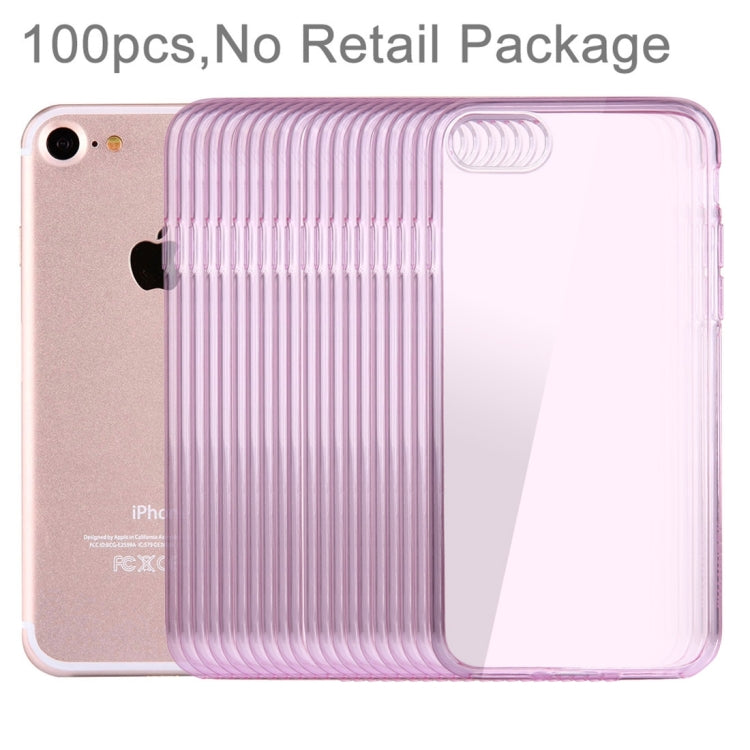 100 PCS HAWEEL for  iPhone 8 & 7  Soft Semitransparent TPU Protective Case