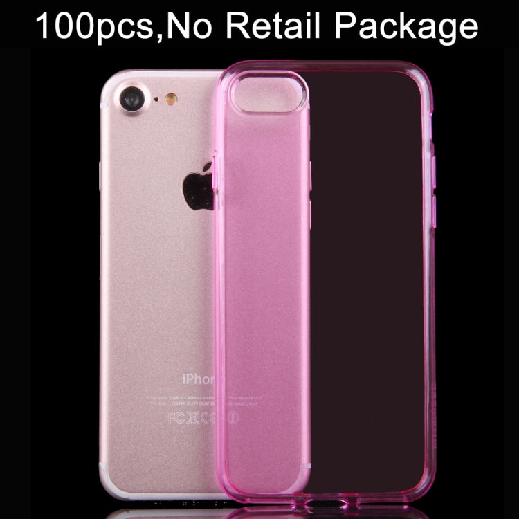 100 PCS HAWEEL for  iPhone 8 & 7  Soft Semitransparent TPU Protective Case