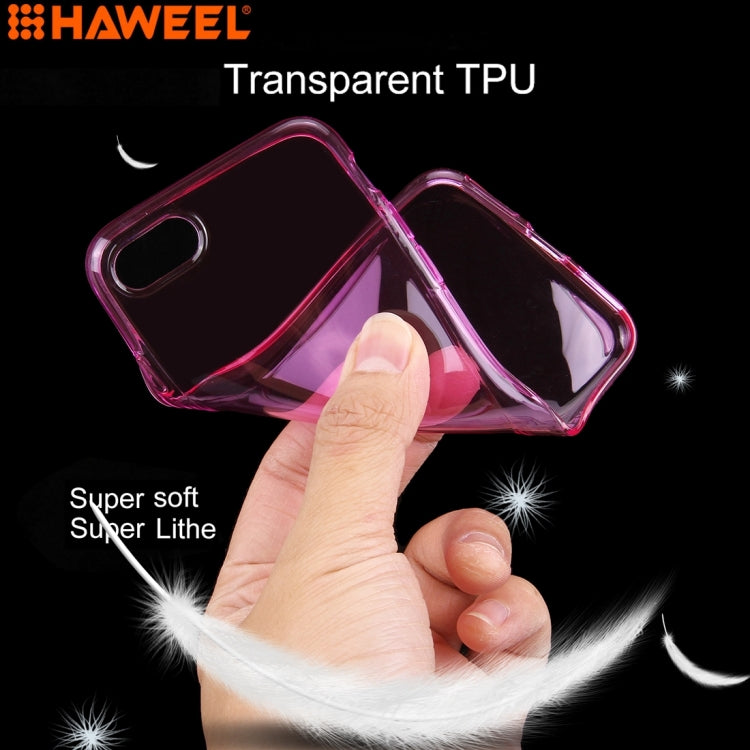 100 PCS HAWEEL for  iPhone 8 & 7  Soft Semitransparent TPU Protective Case