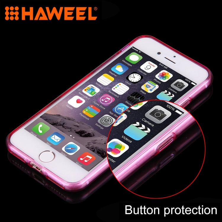 100 PCS HAWEEL for  iPhone 8 & 7  Soft Semitransparent TPU Protective Case
