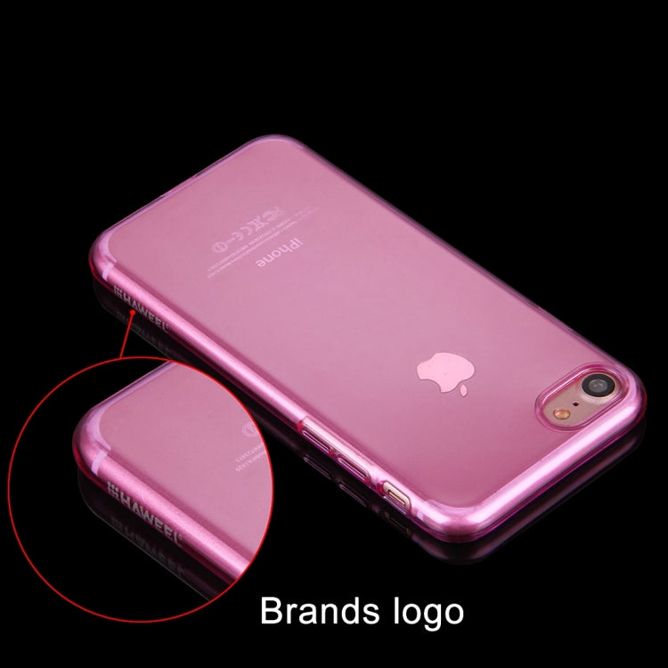 100 PCS HAWEEL for  iPhone 8 & 7  Soft Semitransparent TPU Protective Case