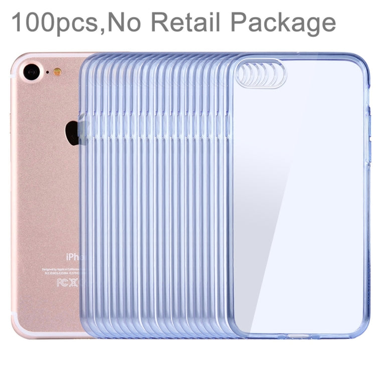 100 PCS HAWEEL for  iPhone 8 & 7  Soft Semitransparent TPU Protective Case
