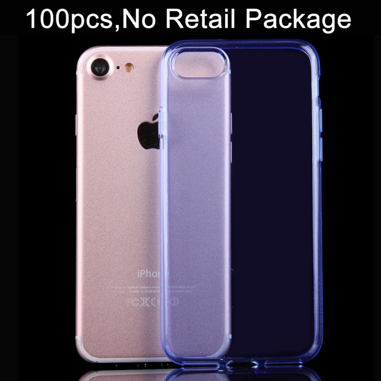 100 PCS HAWEEL for  iPhone 8 & 7  Soft Semitransparent TPU Protective Case