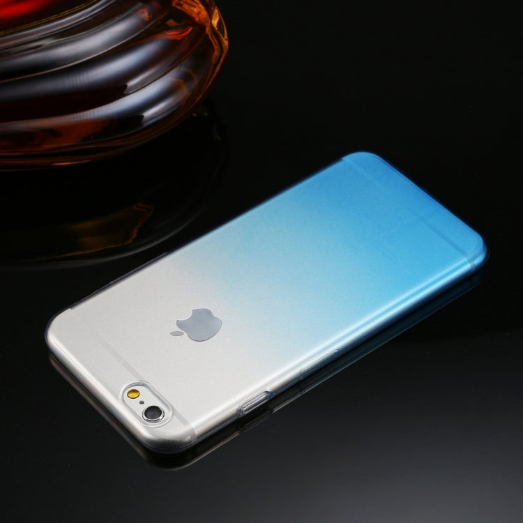 100 PCS HAWEEL for iPhone 6 Plus & 6s Plus Ultra Slim Gradient Color Clear Soft TPU Case, No Retail Package