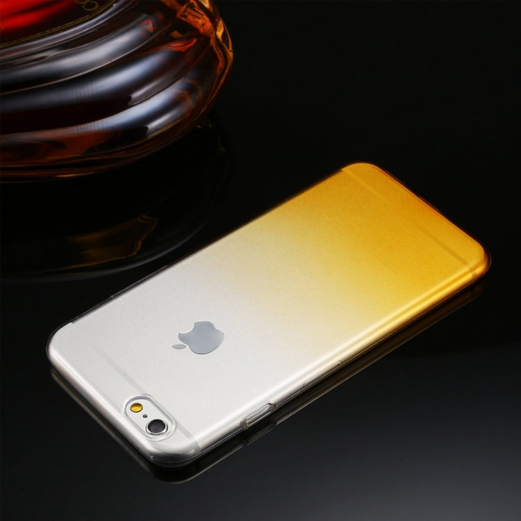 100 PCS HAWEEL for iPhone 6 & 6s Ultra Slim Gradient Color Clear Soft TPU Case, No Retail Package
