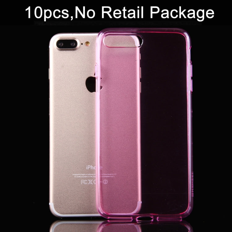 10 PCS HAWEEL for iPhone 8 Plus & 7 Plus   Soft Semitransparent TPU Protective Case