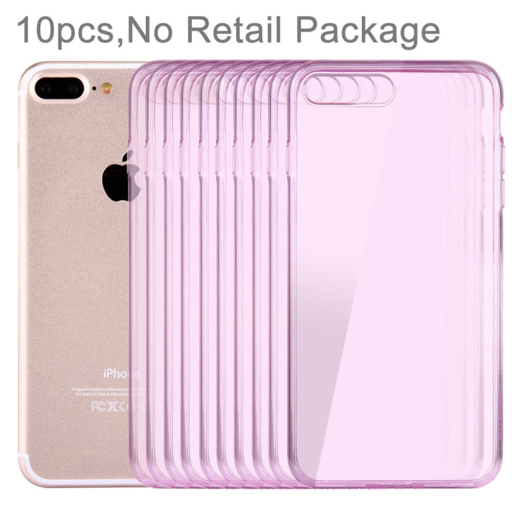 10 PCS HAWEEL for iPhone 8 Plus & 7 Plus   Soft Semitransparent TPU Protective Case