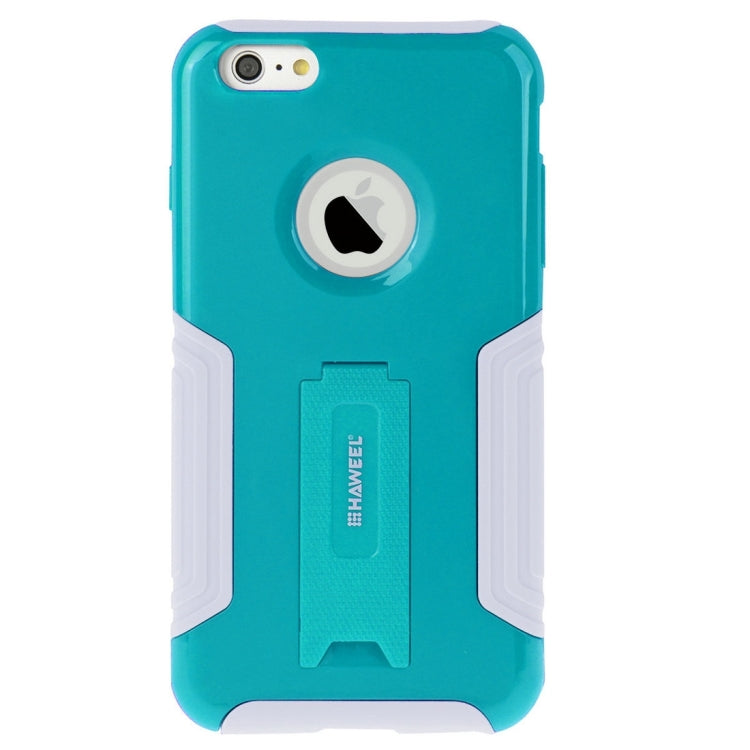 10 PCS HAWEEL for iPhone 6 & 6s Dual Layer TPU Plastic Combo Case with Kickstand, No Retail Package