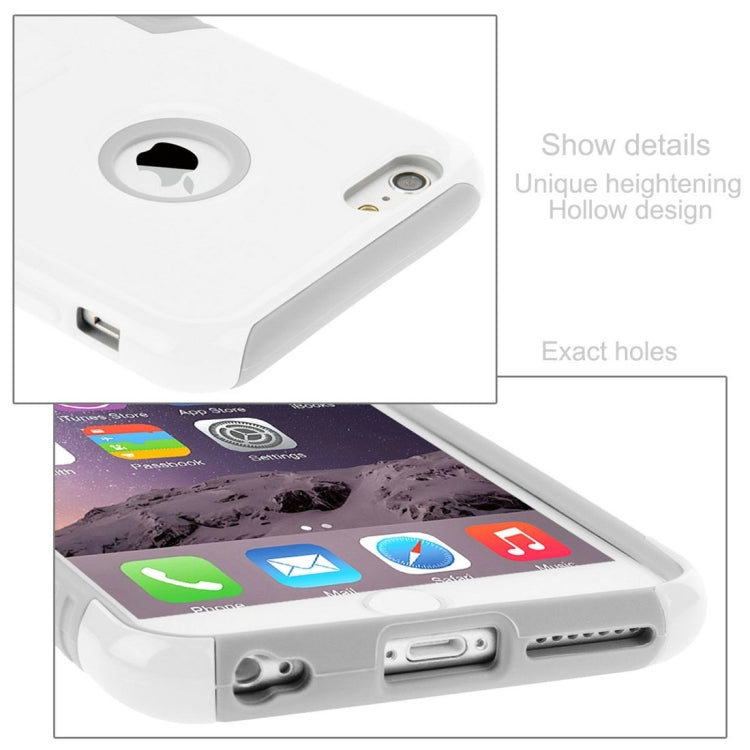 10 PCS HAWEEL for iPhone 6 & 6s Dual Layer TPU Plastic Combo Case with Kickstand, No Retail Package