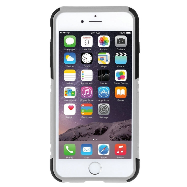 10 PCS HAWEEL for iPhone 6 Plus & 6s Plus Dual Layer TPU Plastic Combo Case with Kickstand, No Retail Package