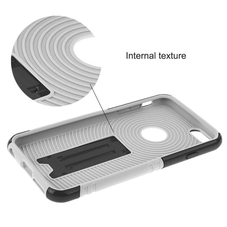 10 PCS HAWEEL for iPhone 6 Plus & 6s Plus Dual Layer TPU Plastic Combo Case with Kickstand, No Retail Package