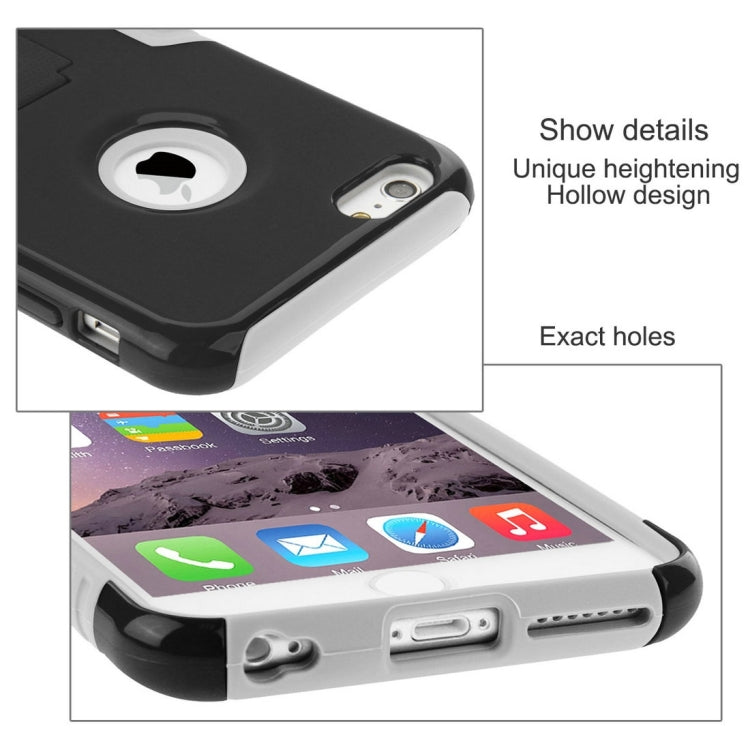 10 PCS HAWEEL for iPhone 6 Plus & 6s Plus Dual Layer TPU Plastic Combo Case with Kickstand, No Retail Package