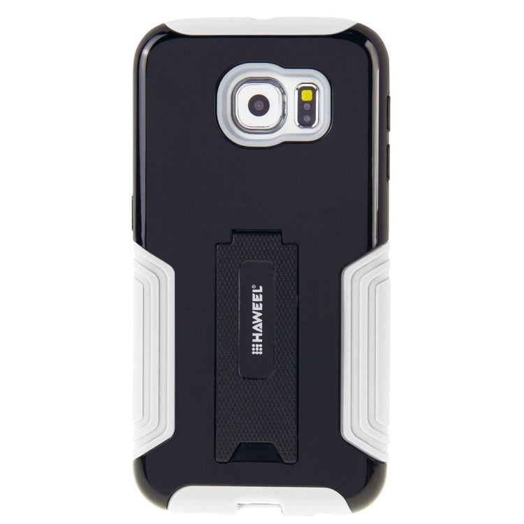 10 PCS HAWEEL for Galaxy S6 / G920 Dual Layer TPU Plastic Combo Case with Kickstand, No Retail Package