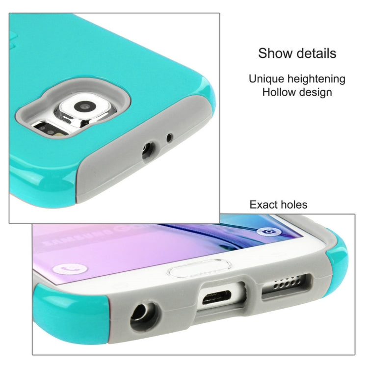10 PCS HAWEEL for Galaxy S6 / G920 Dual Layer TPU Plastic Combo Case with Kickstand, No Retail Package