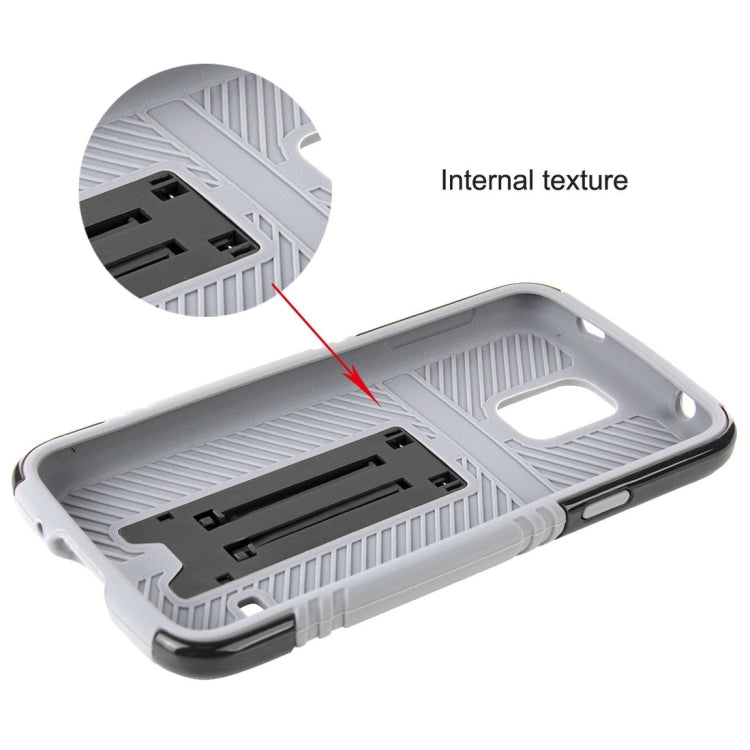 10 PCS HAWEEL for Galaxy S5 / G900 Dual Layer TPU Plastic Combo Case with Kickstand, No Retail Package