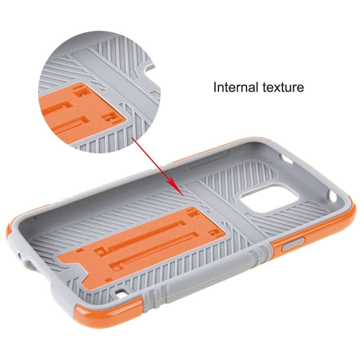 10 PCS HAWEEL for Galaxy S5 / G900 Dual Layer TPU Plastic Combo Case with Kickstand, No Retail Package
