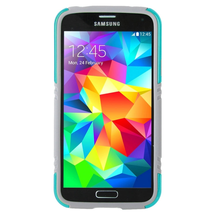 10 PCS HAWEEL for Galaxy S5 / G900 Dual Layer TPU Plastic Combo Case with Kickstand, No Retail Package
