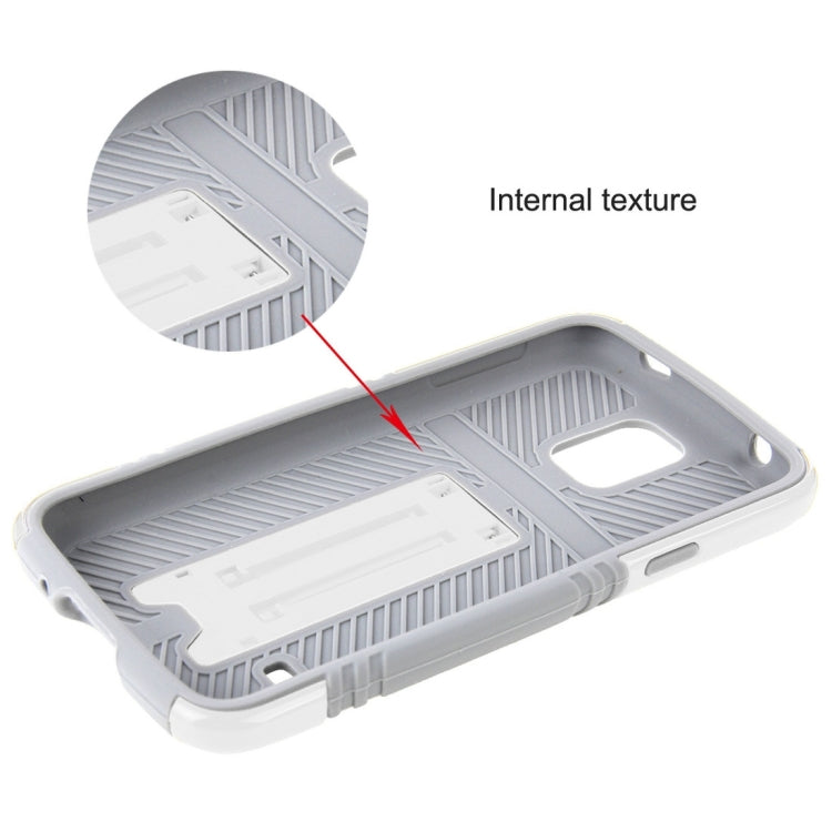 10 PCS HAWEEL for Galaxy S5 / G900 Dual Layer TPU Plastic Combo Case with Kickstand, No Retail Package