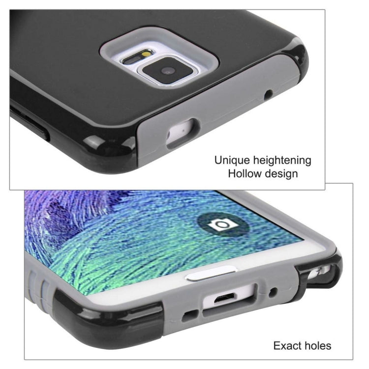 10 PCS HAWEEL for Galaxy Note 4 / N910 Dual Layer TPU Plastic Combo Case with Kickstand, No Retail Package