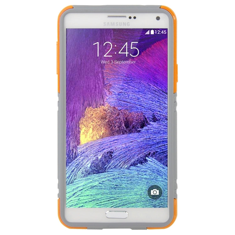 10 PCS HAWEEL for Galaxy Note 4 / N910 Dual Layer TPU Plastic Combo Case with Kickstand, No Retail Package