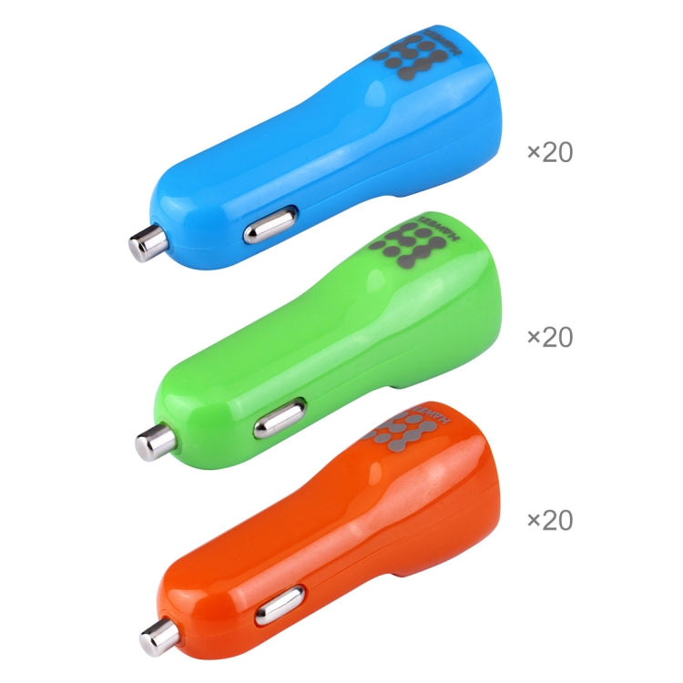 60 PCS Mixed Colors HAWEEL 3.1A Dual USB Ports Car Charger Kit with Candy Cans Package